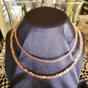 Two beaded necklaces